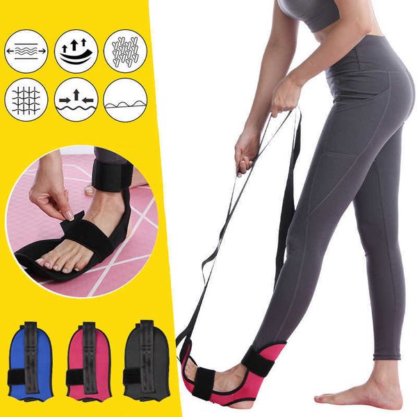 

yoga stripes yoga ligament stretching belt leg stretcher strap for ballet cheer dance gymnastics trainer yoga flexibility leg stretch belt j