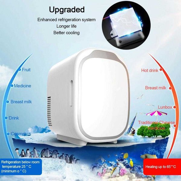 

2020 new car 6 liter dual use cold box mini small refrigerator r230225