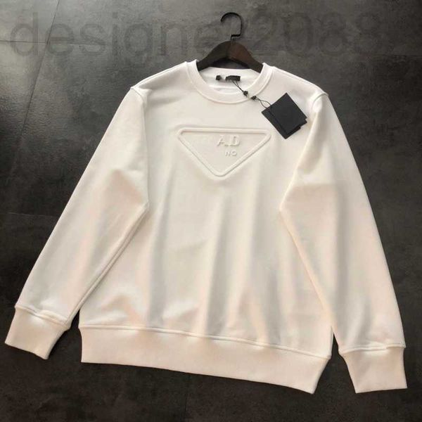 

men's hoodies & sweatshirts designer sweatshirt three-dimensional embossed letters pullover coat pure cotton round neck sweater couple, Black
