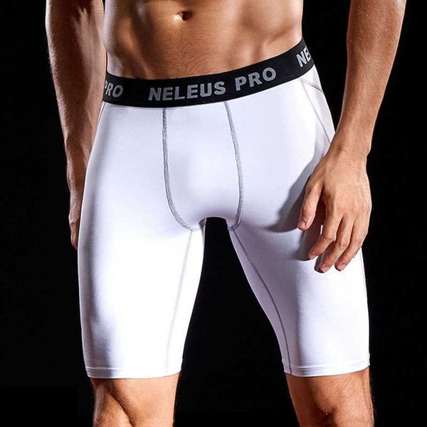 

men's shorts mens compression shorts 2xl 3xl 90kg male fitness casual short wear under base layer skinny men gym sports elastic white, White;black