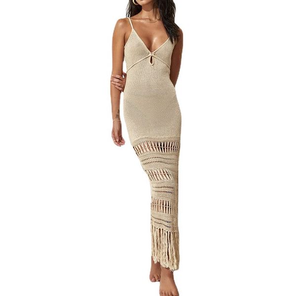 

women's swinwear tassel long kimono cardigans beach swimsuit bikini cover up f273, White;black