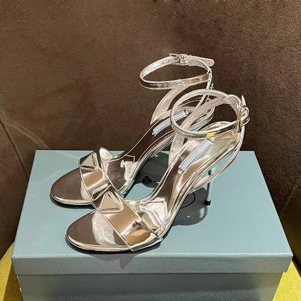 

designer shoes new silver specular corium stiletto sandals rhinestones strass stiletto heel evening shoes 9cm women high heeled luxury desig, Black
