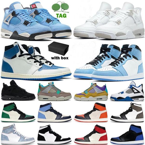 

mens basketball shoes 4 4s white oreo black cat university blue jumpman 1 1s hyper royal sports sneakers 6 6s british khaki 13 13s276t
