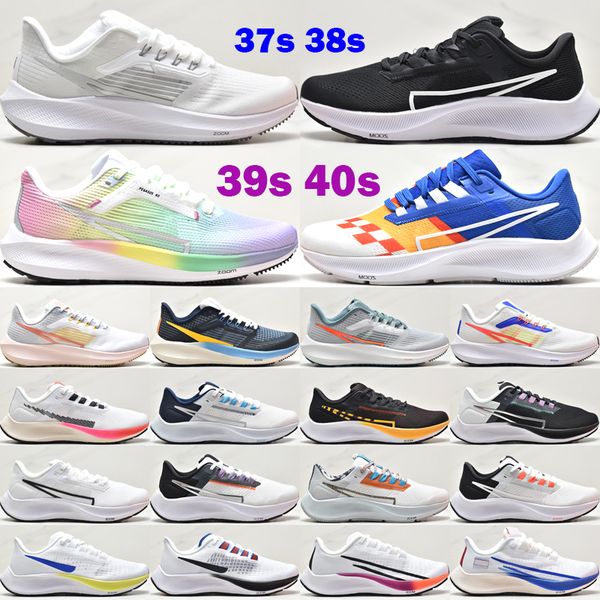 

pegasus 40 37 men running shoes zoomx 38s 39s designer pure platinum iron grey valerian blue obsidian racer blue outdoor mens sneakers size, Black