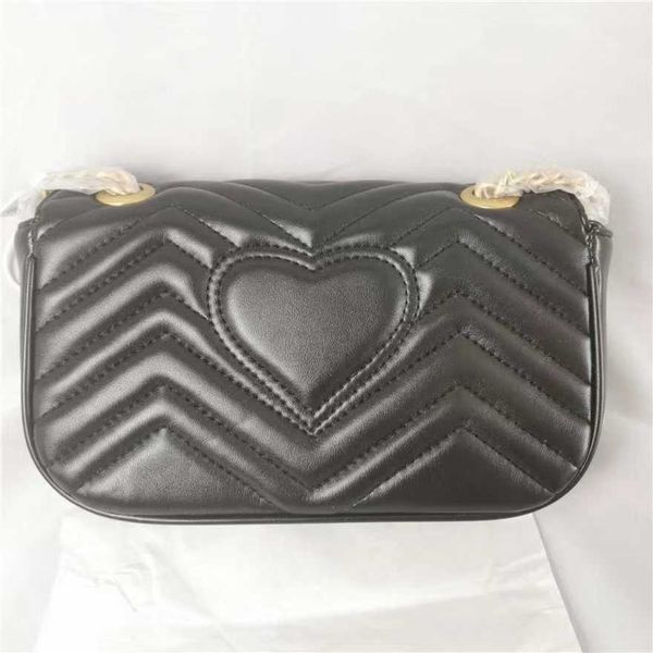 

luxury fashion bag wave pattern love one shoulder diagonal cross mini women's star same double chain baghigh