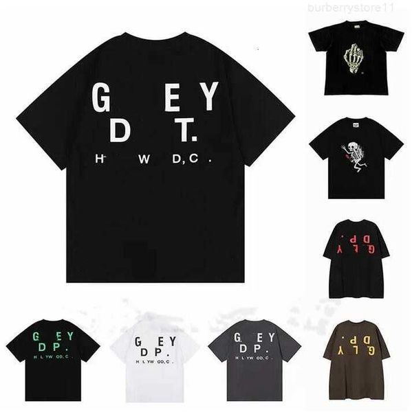 

2023 galleryse depts tees polos t shirts mens women designer t-shirts galleryes cottons man s casual shirt luxurys clothingyr0z, White;black
