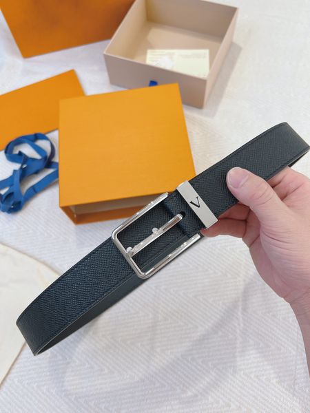

mens belt belts for women designer cintura ceinture genuine leather box 3.5cm fashion buckle gd01, Black;brown