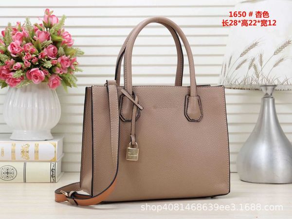 

2023 luxury new lychee pattern portable one shoulder european simple label womens versatile 1650high