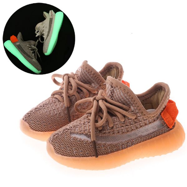 

sneakers spring and autumn children s shoes soft sole breathable fashion mesh boys girls glow casual 230224, Black;red