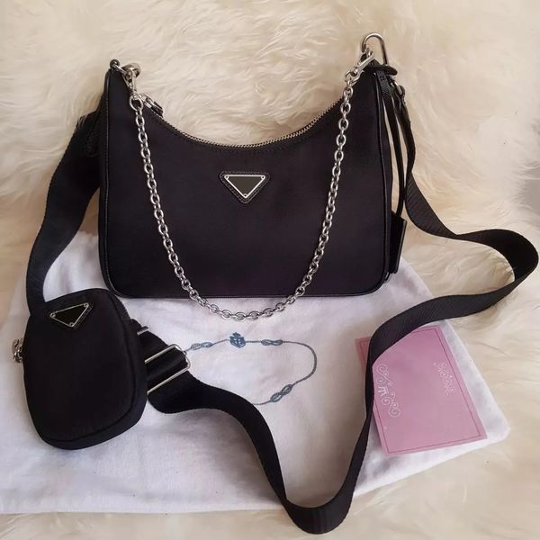 

classic stylish tote triangle nylon designer shoulder bag purse clutch tote crossbody bag