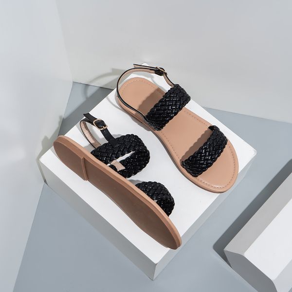 

shoes sandals woven summer slides flat heel sandal beach slide slippers casual low heels comfort women party wedding