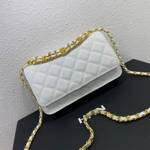 

early spring classic small square bag clamshell bag multi color strap gold metal diagonal shoulder chain quilted tote luxury designer card b