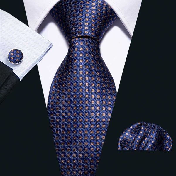 

neck ties 16 color blue geometric 100 silk men tie barrywang 85cm woven business necktie set dropshipping men gift fa5051 j230225, Blue;purple