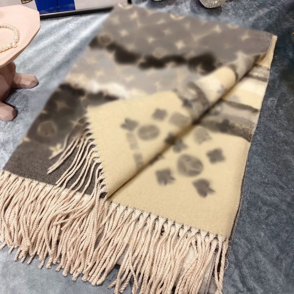 

fashion designer scarf autumn and winter new cashmere scarf temperament soft warm charm men and women large shawl scarf, Blue;gray