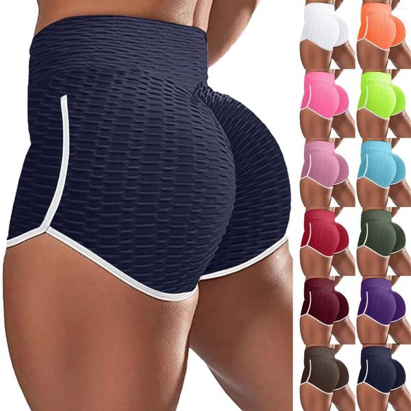 

active pants women fitness shorts casual high elastic waist push up workout leggings solid skinny running cycling athletic femme
