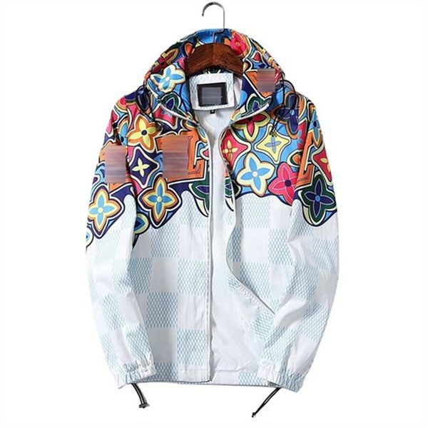 

designer mens jacket spring and autumn windrunner tee fashion hooded sports windbreaker casual zipper jackets clothing m-3xl tc15, Black;brown