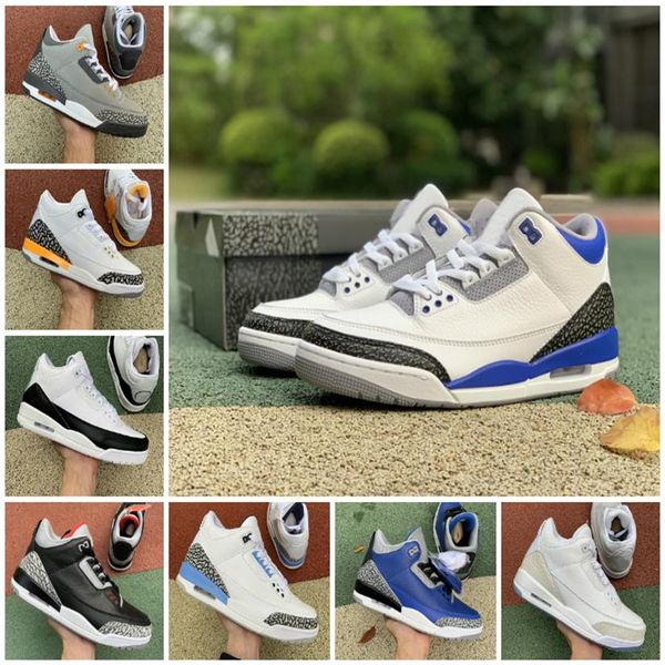 

2022 racer blue 3 3s basketball shoes mens cool grey a ma maniere unc fragment knicks throw line jumpman denim red black ceme212e