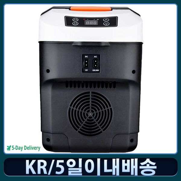 

interior supplies accessories 12v/ 220v 10 liter car mini refrigerator lightweight dual-use insulated c ooler box container r230225