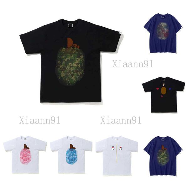 

designer fashion luxurys apes classic mens and womens t shirt summer breathable versatile high street trend tees harajuku streetwear hip hop, White;black