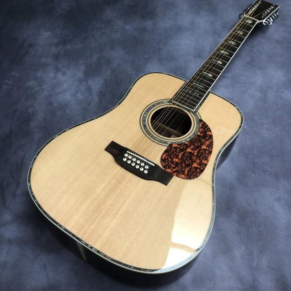 

41 "12 string d barrel series solid wood spruce guitar