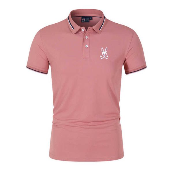 

polo shirt 4xl luxury t shirt designer shirts summer men's cotton tshirt lapel fashion short sleeve print micro ghost rabbit s-3xl 6gpp, White;black