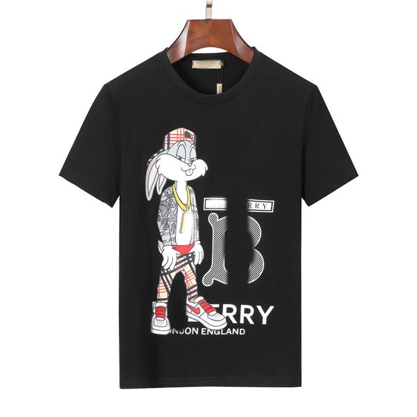

designer brand of luxury t-shirt men's t shirt loose oversized 100% cotton clothing spray letter short sleeve spring summer tide men an, White;black