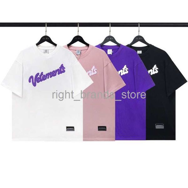 

men's t-shirts high-quality vetements men t-shirt 1 1 vetements big women shirts vtm oversize short sleeve men clothing0225v23, White;black