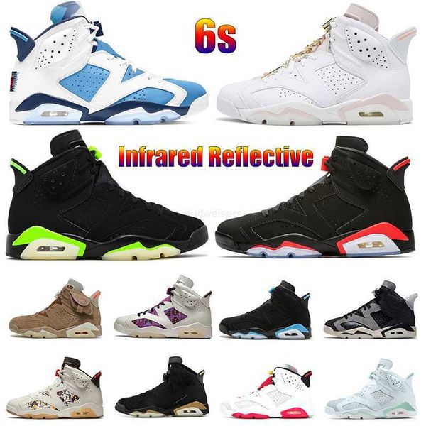

6s men women basketball shoes 6 gold hoops black unc electric green flint tinker carmine hare infrared alternate reflective tech chrome oreo