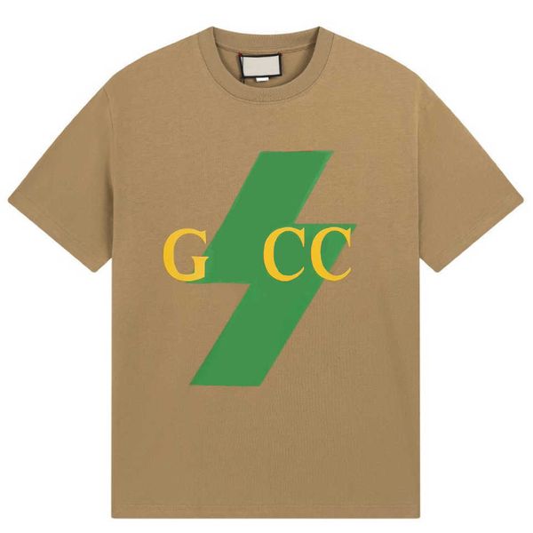 

designer t shirt cc different from the original quality version of the market the fashion brand gu gujia classic print is the same for men a, White;black