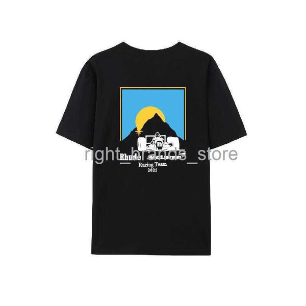 

men's t-shirts kaus oblong mclaren rhude f1 baru 2023 kaus katun kualitas terbaik kaus oblong cetak pola mobil rh atasan rhude ukuran b, White;black