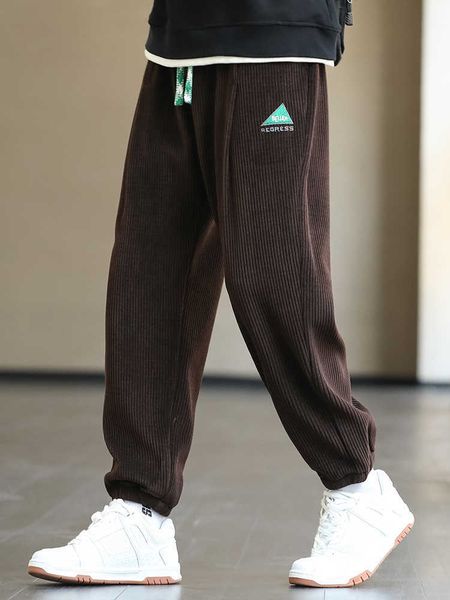 

men's pants 2022 new men's sweatpants baggy joggers fashion corduroy hip hop streetwear harem pants men casual loose trousers plus, Black