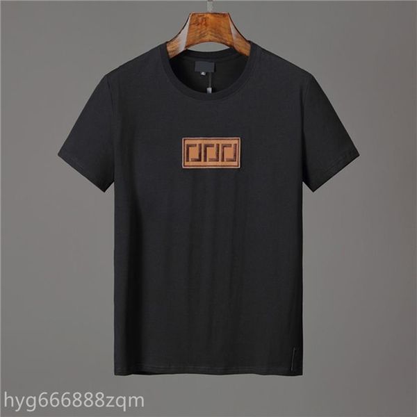 

2021 designer fashion t shirt men women couples casual short sleeve mens round neck tees 4 colors ff290e, White;black