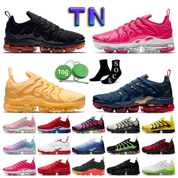 

within 3 days ship out running shoes trainers outdoor sneakers triple black white hyper university blue smoke grey zebra tn plus 3 men women