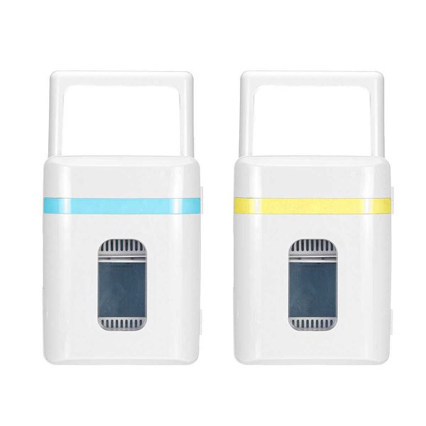 

er cold 10l 12v/220v electric portable mini fridge refrigerator heater car cooler box r230225