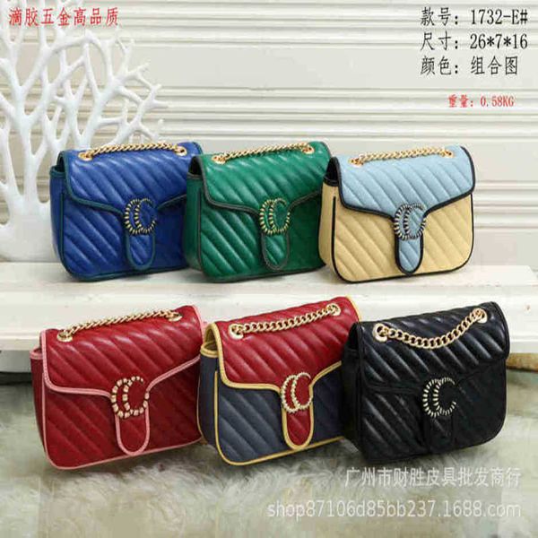 

2023 new luxury fashion bag accessories autumn wavy chain small square zipper concealed buckle singlehigh