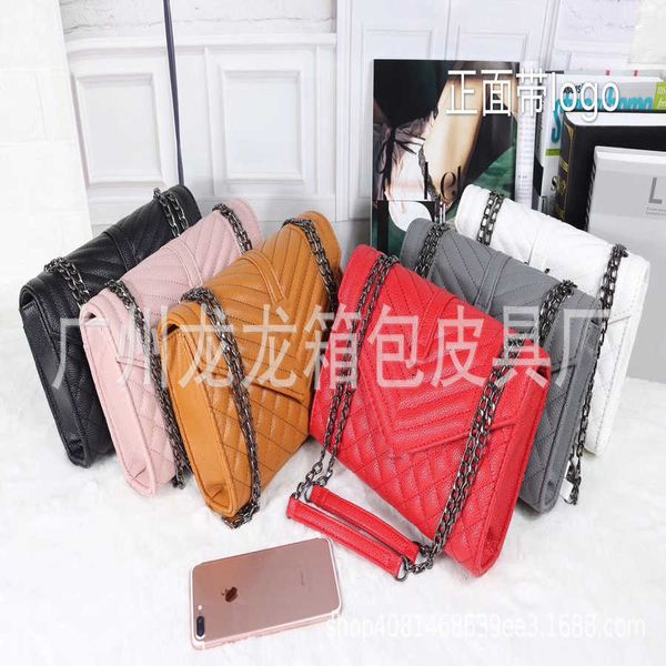 

70% 2023 new shoulder bag summer new lady's litchi chain messenger single shoulder women's small square 385high