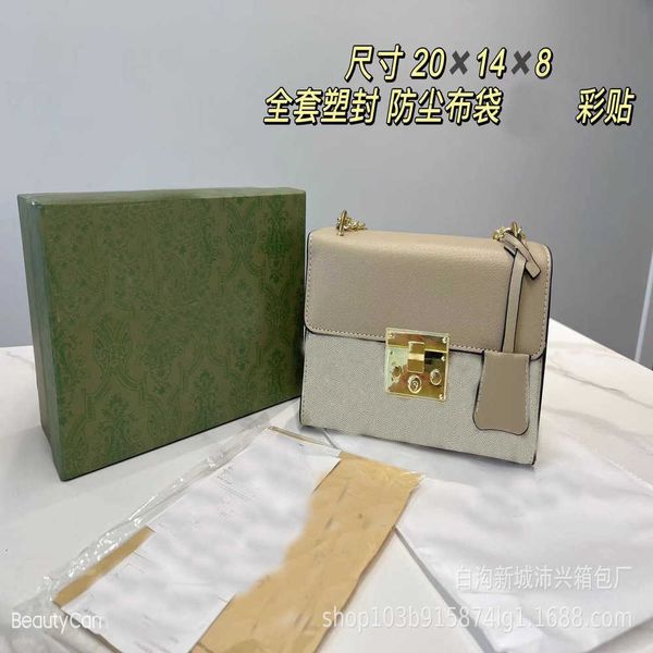 

70% 2023 luxury autumn new flap lock chain moonlight treasure box one shoulder cross body women's batchhigh quality