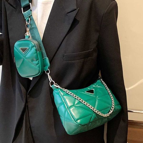 

70% 2023 luxury rhombic texture chain one armpit spring and summer commuting simple messenger smallhigh quality