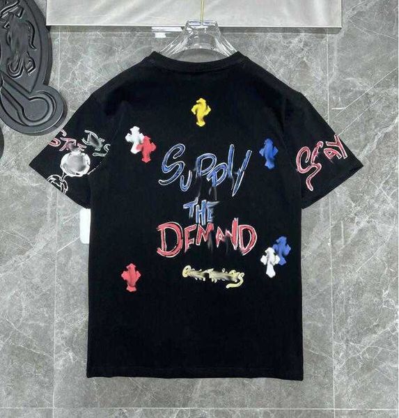

men's t shirts classics mens t shirts heart quality brand crew neck chromes short sleeves tees ch t shirts sweater casual horseshoe sa, White;black