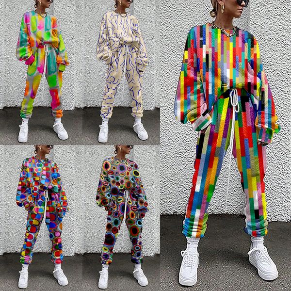 

womens hoodies sweatshirts sojinm 2 piece set suit outfits print casual sport streetwear tracksuit sweatpants sudaderas clothing 5xl 230224, Black