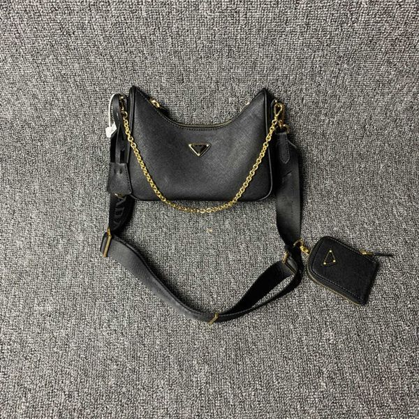 

2023 new shoulder bag armpit new summer nylon cloth messenger chain hobo three in one shoulder women's baghigh