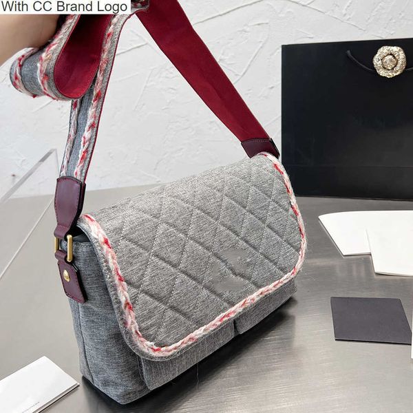 

luxury cc shoulder bags 2022ss france brand classic flap shoulder bags diamond quilted canvas women crossbody bag fashion elling lady bag lu