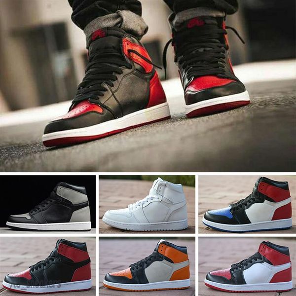 

jumpman 1 basketball shoes athletics sneakers running shoe for women sports torch hare game royal pine green court without box 36-255f