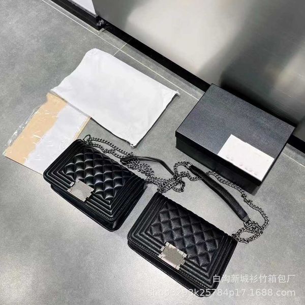 

luxury fashion bag new messenger women's shoulder small fragrant caviar pattern spicy mom chain baghigh