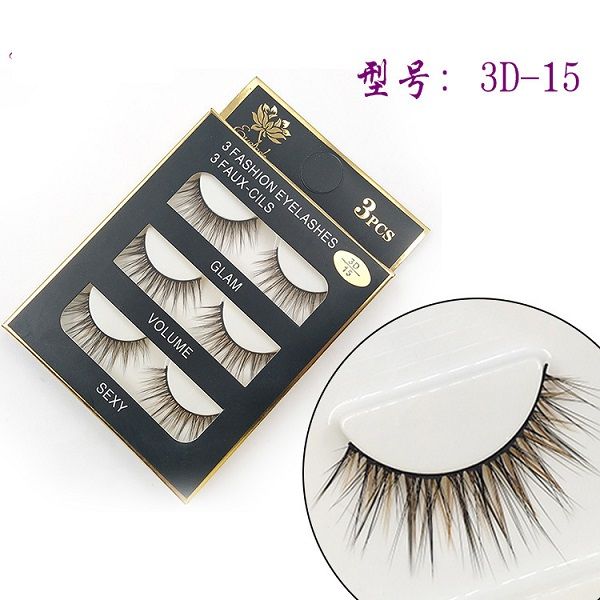 

new 3d mink lash false eyelashes color stripe lash handmade beauty thick long soft fake eye lashes eyelash sexy