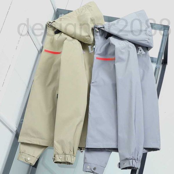 

men's jackets designer zipper jacket men women fashion red label letter hooded coat waterproof windbreaker cardigan hoodie outdoor spor, Black;brown