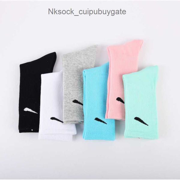 

men's luxury fashion socks women's hook brand stockings designers candy colorful medium long women men couple's stocking brea, Black