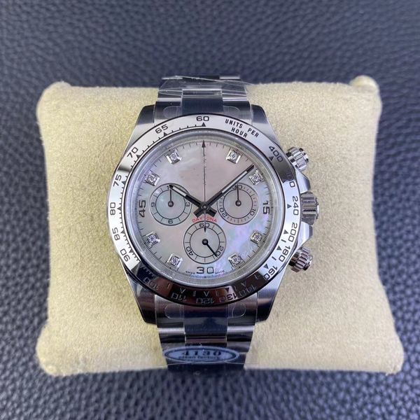 

clean factory watch diameter 40 mm thick 12.2 mm equipped with 4130 movement minute second timing display power storage 72 hours 904lwatch b