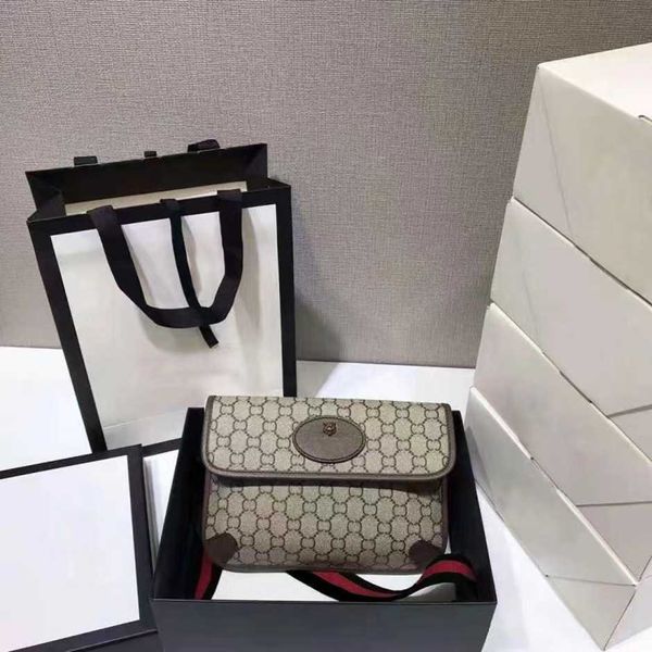 

2023 new luxury fashion bag new tiger head waist chest printed flap single shoulder diagonal straddle women's withhigh