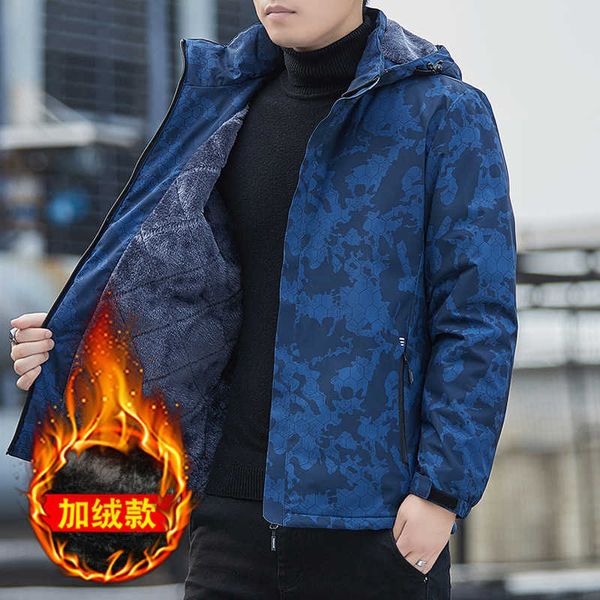 

camouflage sports casual jacket men's and women's outdoor windbreaker stormsuit couple plush optional v2a23osl, Black;brown